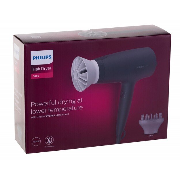 Philips BHD302/30 hair dryer 1600 W Black 1