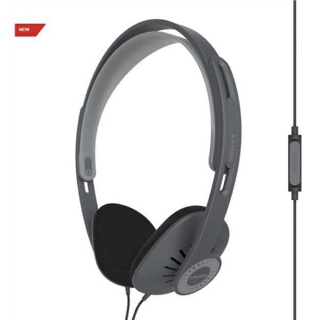 Koss | Headphones | KPH30iK | Wired | On-Ear | Microphone | Stealth Grey
