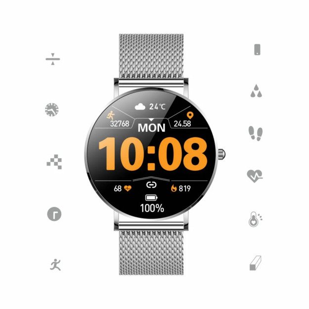 Smartwatch  Manta Alexa silver