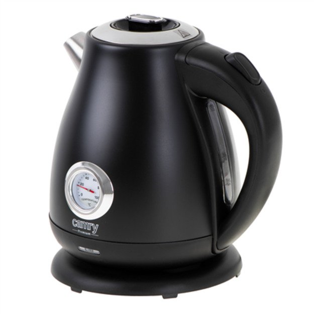 Camry | Kettle with a thermometer | CR 1344 | Electric | 2200 W | 1.7 L | Stainless steel | 360&deg; rotational base | Black 4