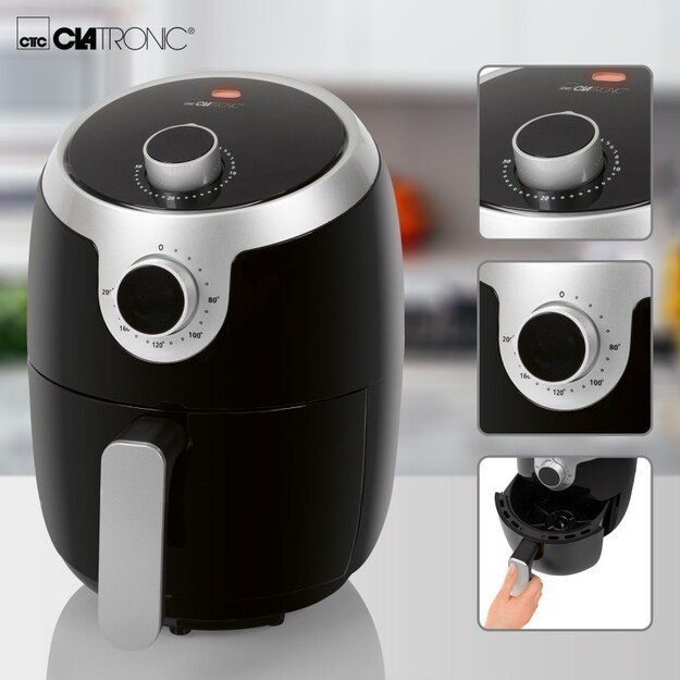 Clatronic FR 3769 H fryer 1.8 L 1000 W Hot air fryer Black