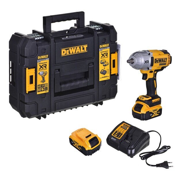 Smūginis veržliasukis 1/2  18V 2x5,0Ah DCF900P2T-QW DEWALT