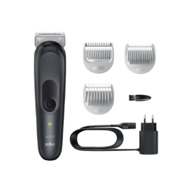 Braun Body Groomer | BG3340 | Cordless | Black/Grey 3