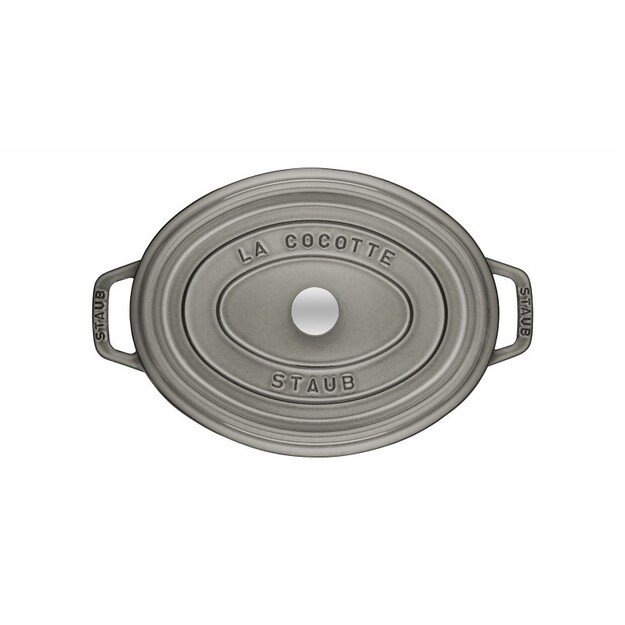 STAUB Oval cast iron pot 3.2l graphite