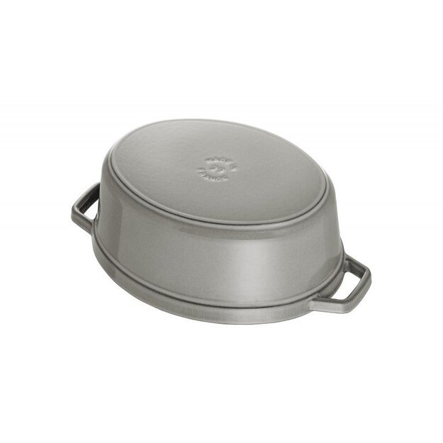 STAUB Oval cast iron pot 3.2l graphite