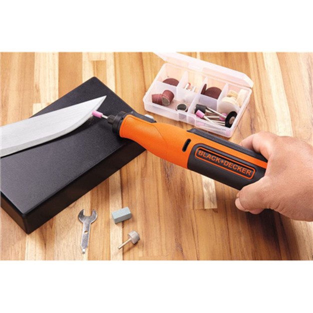 BLACK & DECKER | 8V Cordless Rotary Tool With Kit Box | BCRT8IK-XJ