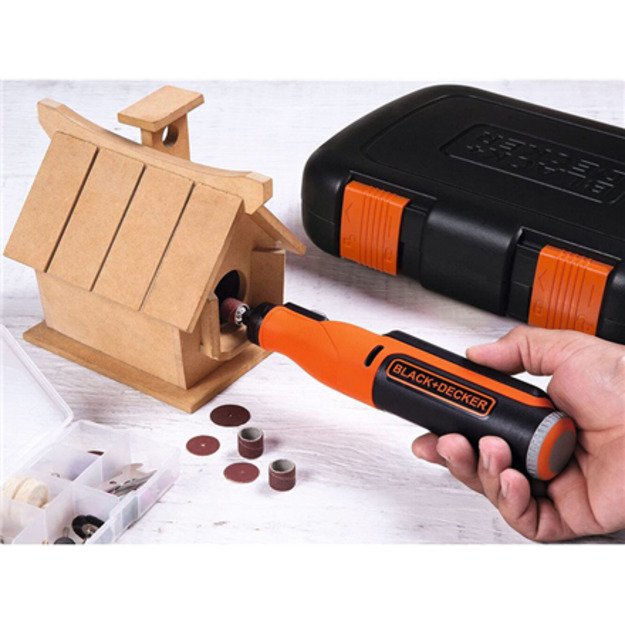 BLACK & DECKER | 8V Cordless Rotary Tool With Kit Box | BCRT8IK-XJ
