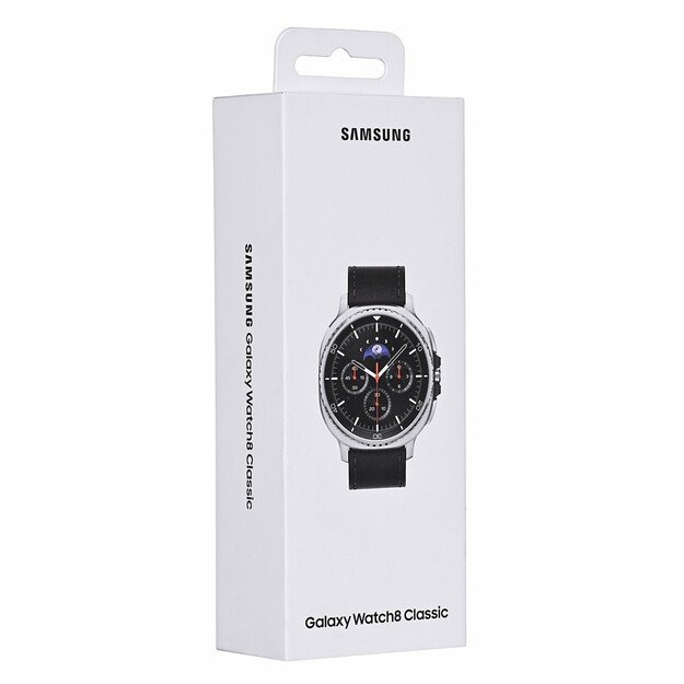 Samsung Galaxy Watch 8 Classic 3.3 cm (1.3 ) AMOLED 46 mm Digital 438 x 438 pixels Touchscreen 4G Silver Wi-Fi GPS (satellite) 1