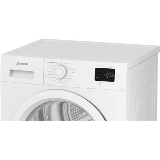 INDESIT Dryer Machine | C YSD 72D WW EE | Energy efficiency class E | Front loading | 7 kg | Heat pump | Digital | Depth 54.5 cm