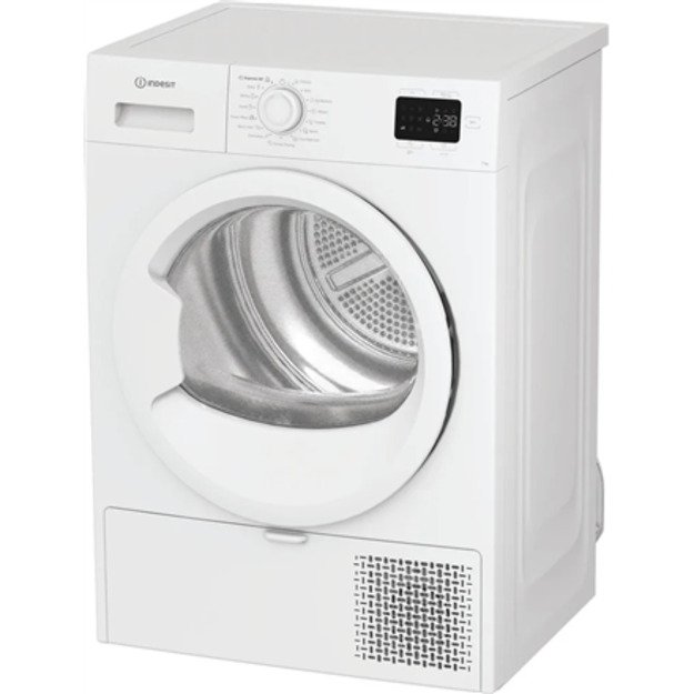 INDESIT Dryer Machine | C YSD 72D WW EE | Energy efficiency class E | Front loading | 7 kg | Heat pump | Digital | Depth 54.5 cm