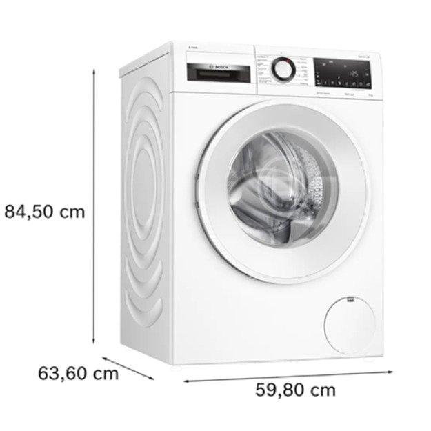 Bosch | Washing Machine | WGG246FASN | Energy efficiency class A | Front loading | Washing capacity 9 kg | 1600 RPM | Depth 64 c