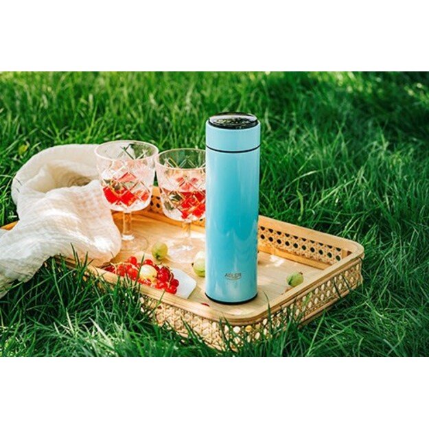 Adler | Thermal Flask | AD 4506bl | Material Stainless steel/Silicone | Blue