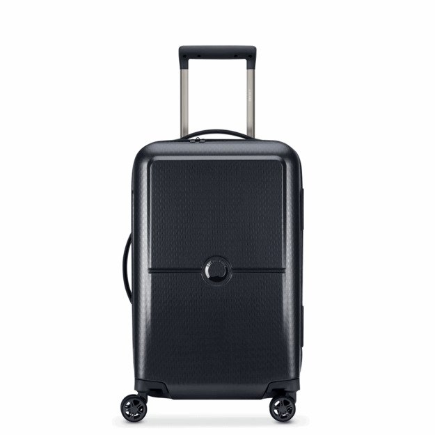 Delsey Lagaminas TURENNE 55cm 4 DOUBLE WHEELS TROLLEY CASE black