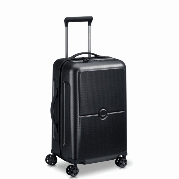 Delsey Lagaminas TURENNE 55cm 4 DOUBLE WHEELS TROLLEY CASE black