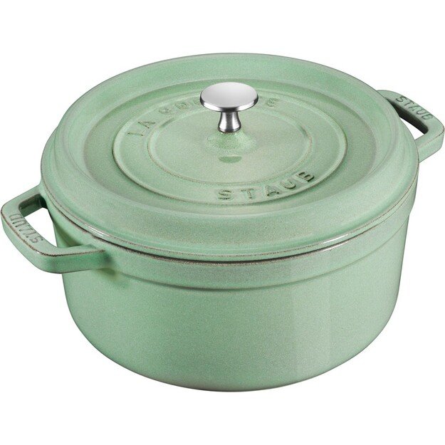 Staub Round Cast Iron Pot - 2.6 ltr, Mint