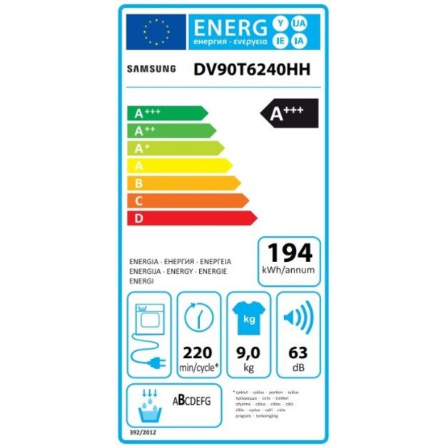 SAMSUNG DV90T6240HH/S7