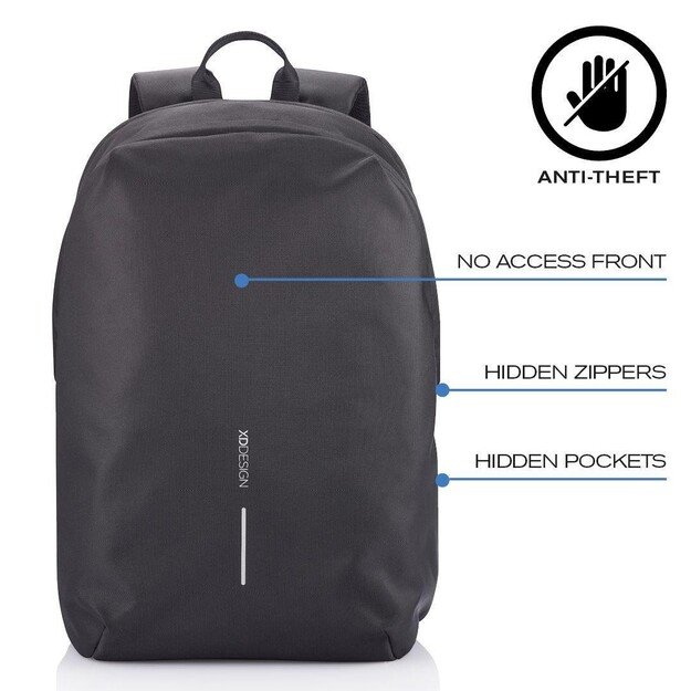 XD DESIGN ANTI-THEFT BACKPACK BOBBY SOFT BLACK P/N: P705.791