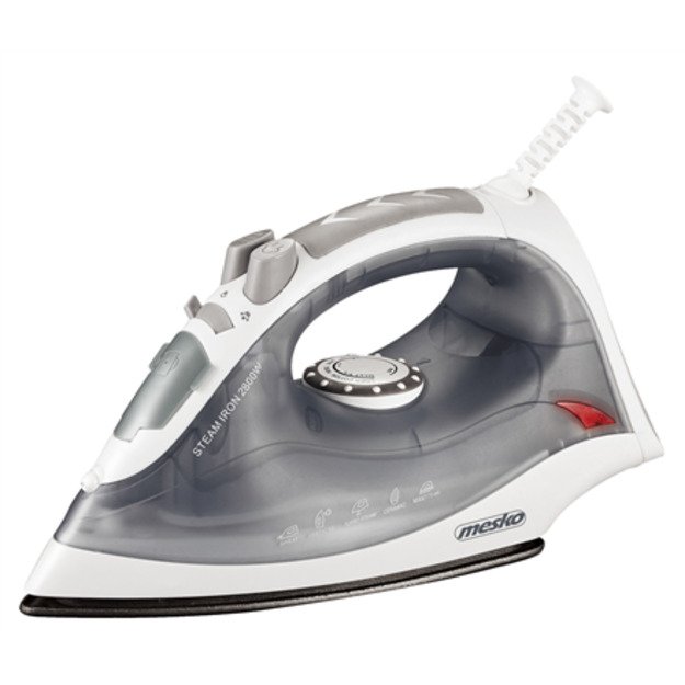 Mesko | MS 5037 | Steam Iron | 2800 W | Water tank capacity 170 ml | Continuous steam 35 g/min | Grey