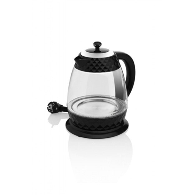 ETA | Crystal Kettle | ETA315490000 | Electric | 2200 W | 1.7 L | Glass | 360° rotational base | Glass/Black