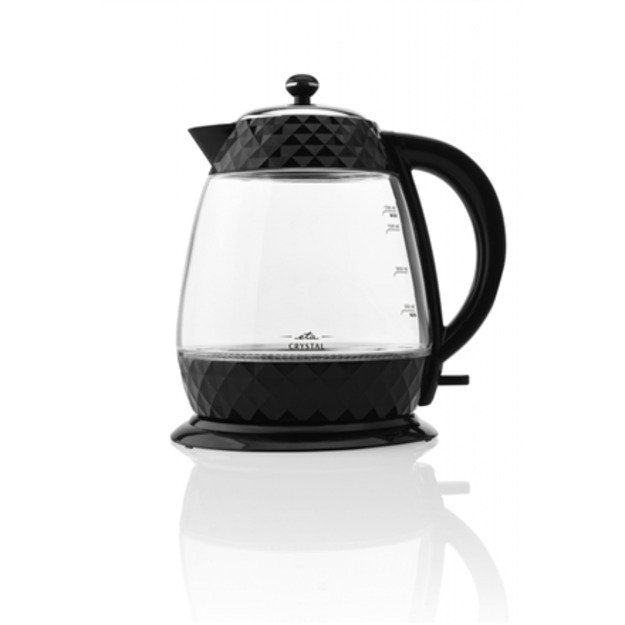 ETA | Crystal Kettle | ETA315490000 | Electric | 2200 W | 1.7 L | Glass | 360° rotational base | Glass/Black