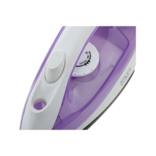 Iron | Adler | AD 5019 | With cord | 1600 W | Water tank capacity 100 ml | Continuous steam 10 g/min | Violet/White