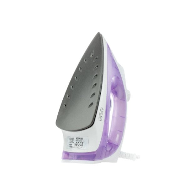 Iron | Adler | AD 5019 | With cord | 1600 W | Water tank capacity 100 ml | Continuous steam 10 g/min | Violet/White