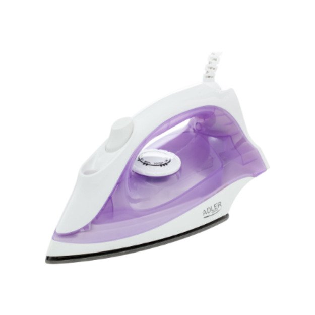 Iron | Adler | AD 5019 | With cord | 1600 W | Water tank capacity 100 ml | Continuous steam 10 g/min | Violet/White