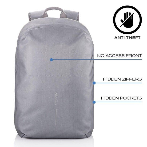 XD DESIGN ANTI-THEFT BACKPACK BOBBY SOFT GREY P/N: P705.792