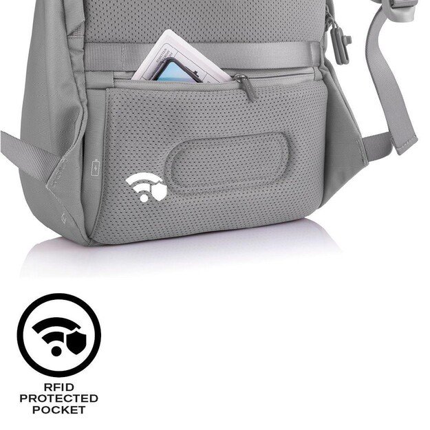 XD DESIGN ANTI-THEFT BACKPACK BOBBY SOFT GREY P/N: P705.792