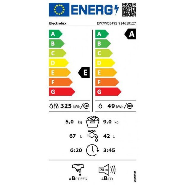 Skalbimo mašina su džiovinimu Electrolux EW7WO349S