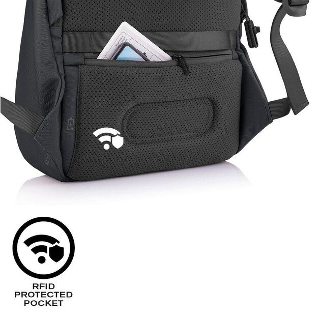 XD DESIGN ANTI-THEFT BACKPACK BOBBY SOFT BLACK P/N: P705.791