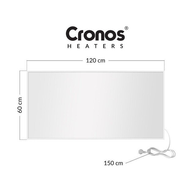 Cronos Carbon P1000 1000W infrared heater white