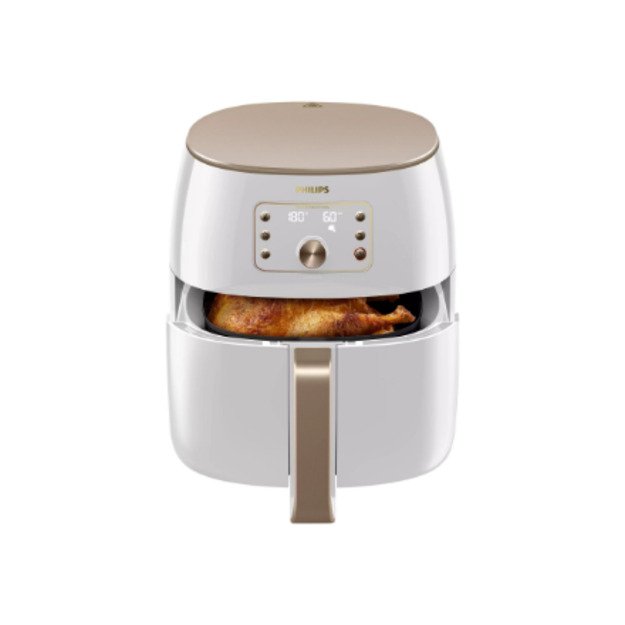 Philips | Airfryer XXL | HD9870/20 Premium | Power 2225 W | Capacity 7.3 L | Smart Sensing Technology | White Champagne