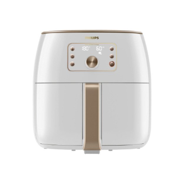 Philips | Airfryer XXL | HD9870/20 Premium | Power 2225 W | Capacity 7.3 L | Smart Sensing Technology | White Champagne