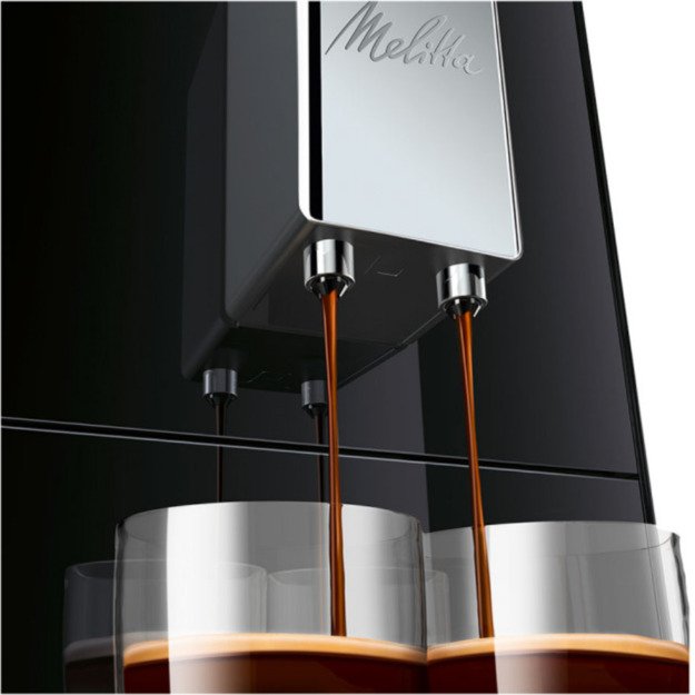 MELITTA E950-201 SOLO automatinis kavos aparatas, juoda-sidabro