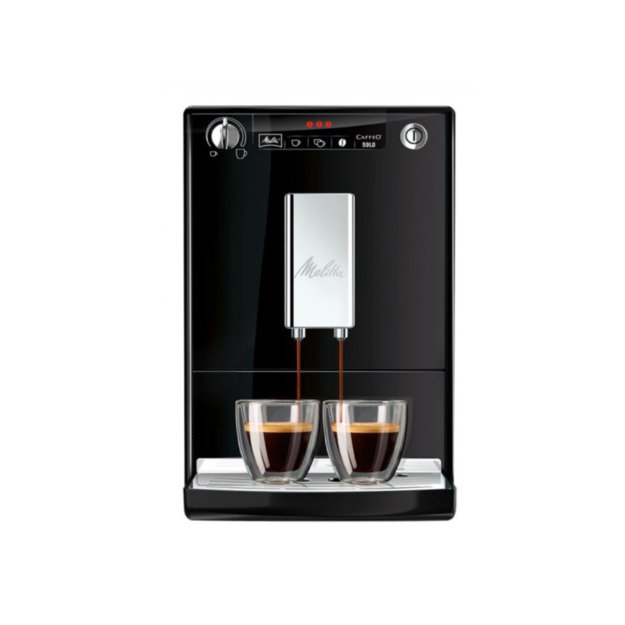 MELITTA E950-201 SOLO automatinis kavos aparatas, juoda-sidabro