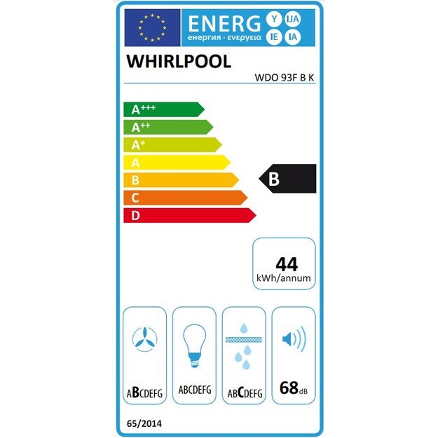 WHIRLPOOL WDO 93F B K