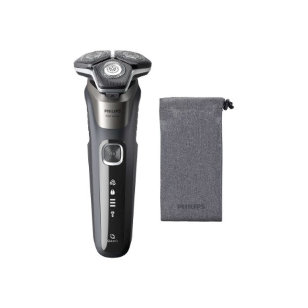 Philips SHAVER Series 5000 S5887/10 Wet and dry electric shaver and soft pouch