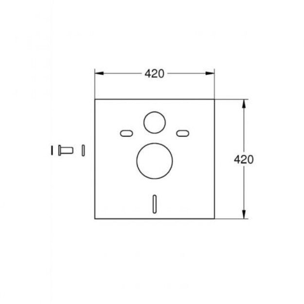 WC garso izoliacinė tarpinė Grohe 37131000