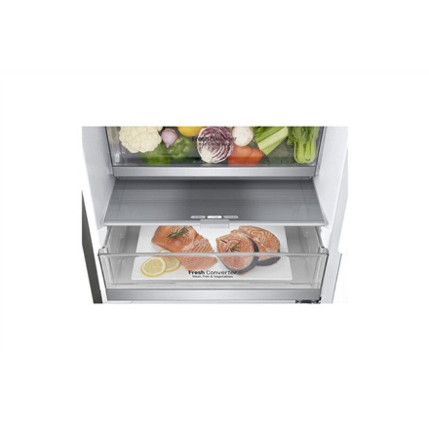 LG | Refrigerator | GBB72PZDMN | Energy efficiency class E | Free standing | Combi | Height 203 cm | No Frost system | Fridge ne