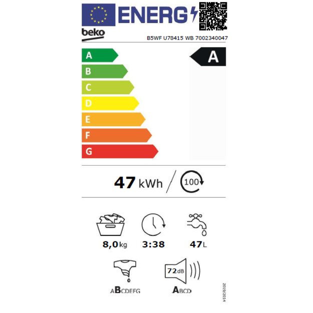 Washing machine BEKO B5WFU78415