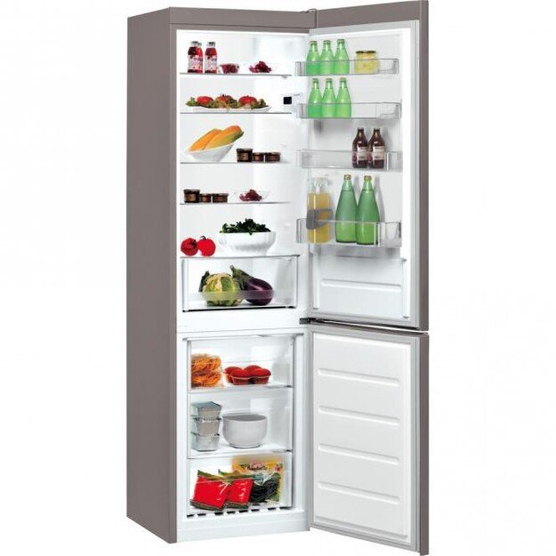 INDESIT | Refrigerator | LI9 S2E X | Energy efficiency class E | Free standing | Combi | Height 201.3 cm | Fridge net capacity 2