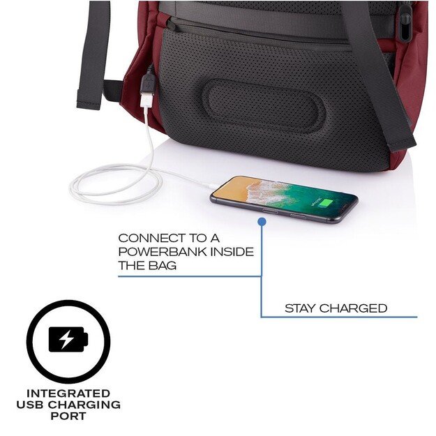 XD DESIGN ANTI-THEFT BACKPACK BOBBY SOFT RED P/N: P705.794