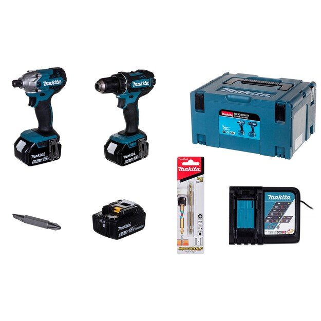 SET Combo 18V 3x5,0Ah MAKPAC DLX2339JX1 MAKITA