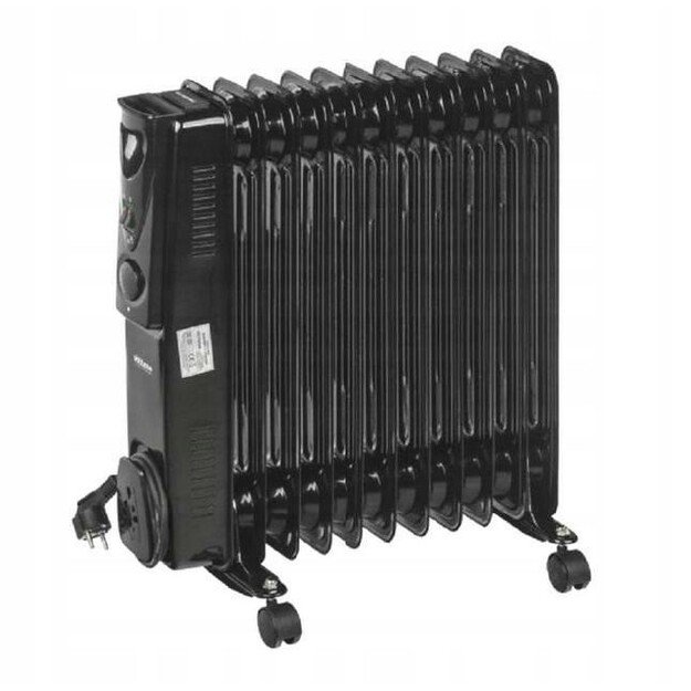 OIL-FILLED RADIATOR 11-FIN 2500W BLACK