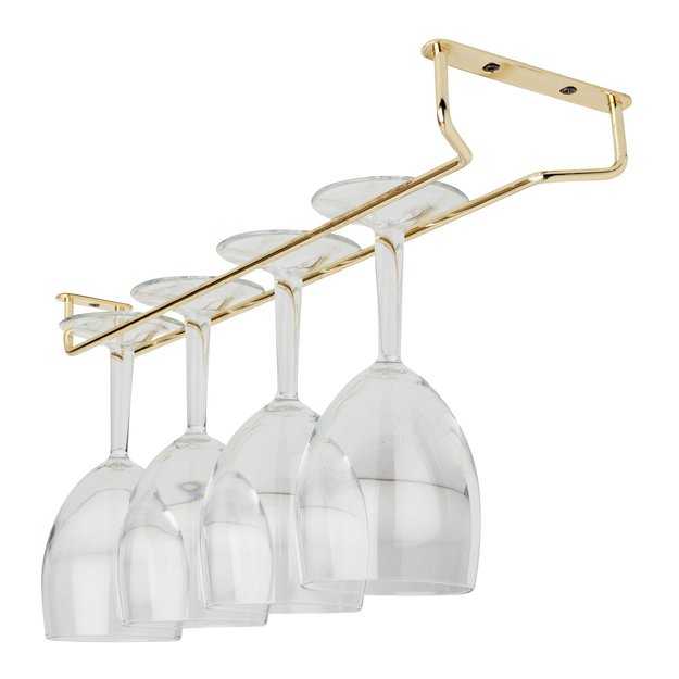Glass hanger  brass