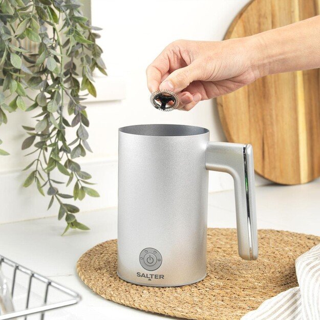 Salter EK6359MMSVDE Aspen Milk Frother Silver 2