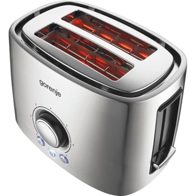 Gorenje | Toaster | T1000E | Power 1000 W | Number of slots 2 | Housing material Metal | Stainless Steel 4
