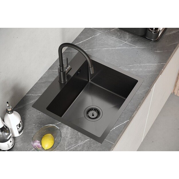 Plautuvė Quadron LUKE 100, ZH5045PVDBLM, juodo metalo 2