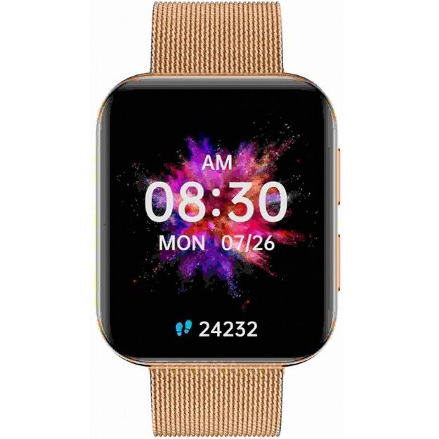 I&scaron;manusis laikrodis su lietuvi&scaron;ku meniu Garett GRC MAXX Gold steel